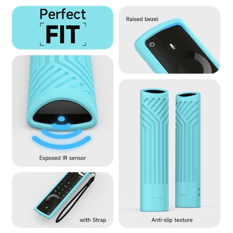 Чехол для пульта дистанционного управления/Защитный силиконовый держатель, легкий, противоскользящий, ударопрочный, 5-цветный, для телевизора F2 Fire Durable-