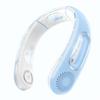 Вентилятор для шеи, Hands Free Bladeless Neck Fans Портативный перезаряжаемый, 360° охлаждающий вентилятор для шеи, для путешествий, на открытом воздухе, синий
