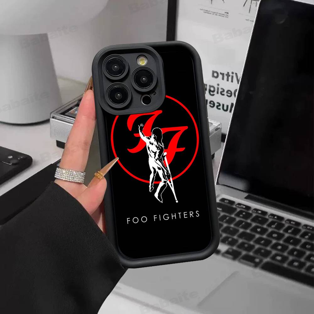 Чехол для телефона F-Foo F-Fighters Classic Rock для IPhone 17 16 15 14 13 12 11 Pro Max Plus Силиконовый противоударный чехол