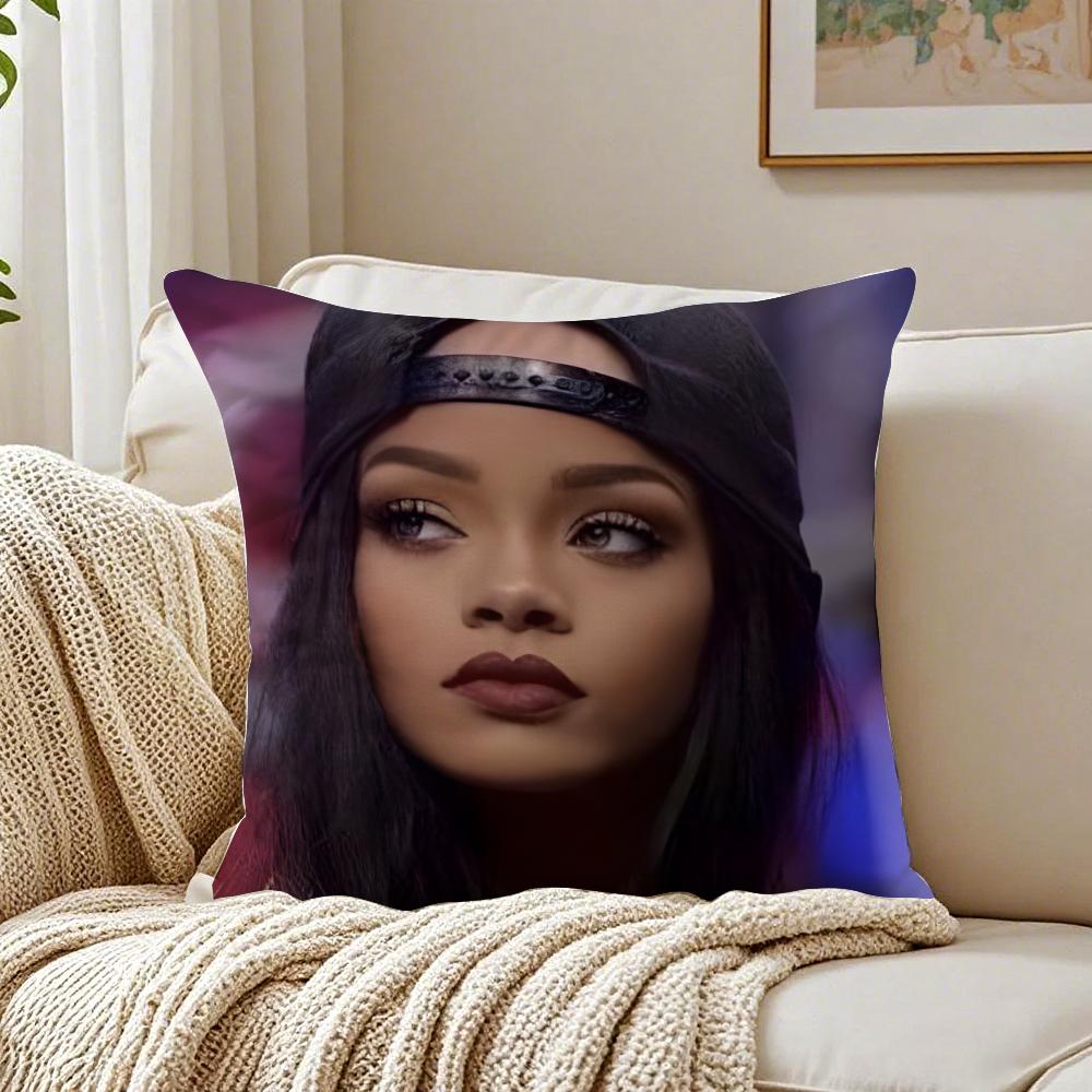 singer fashionable RRihanna Cushion Cover Pillowcase Antidustmite living Room Sofa Decor Cushion Room