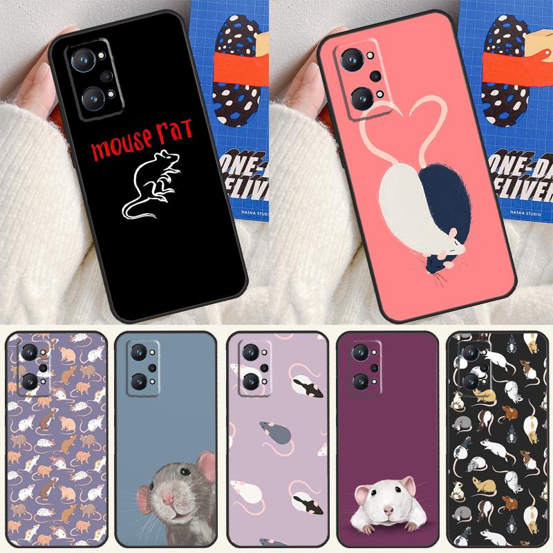 Mouse Rat For Realme GT7 Pro GT 6T 6 5 C67 C61 C55 C53 C51 C21Y C25S C75 10 11 12 13 14 Pro Plus Case