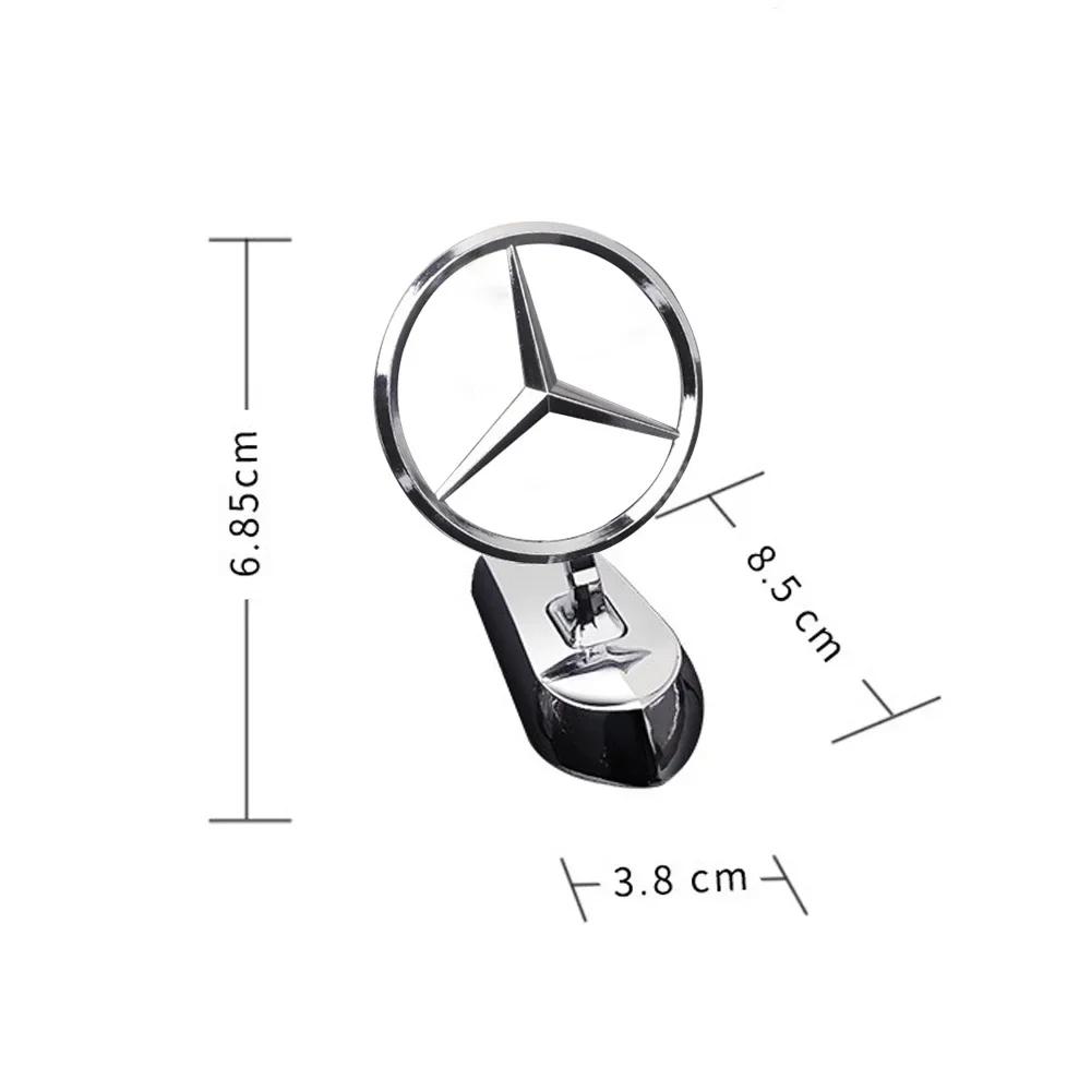 Новые C200 E200 Для Mercedes Benz 3D Наклейки на Автомобиль Хромированная Звезда Mercedes Benz Значок на Капот Логотип Переднего Капота для Mercedes Benz C200 E300 7r