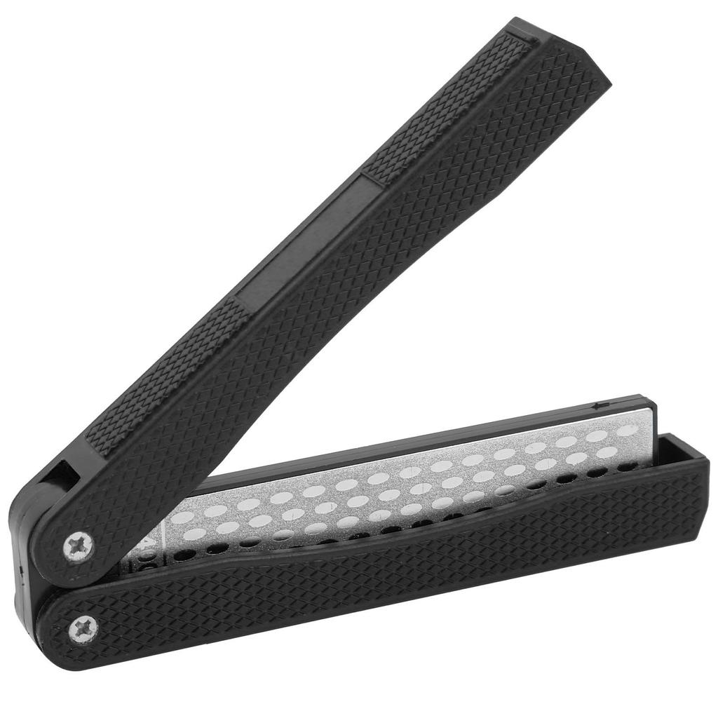 Складная точилка FanShaped DoubleSide Knife Blade Kitchen Sharpener Grinder Tool(черный )