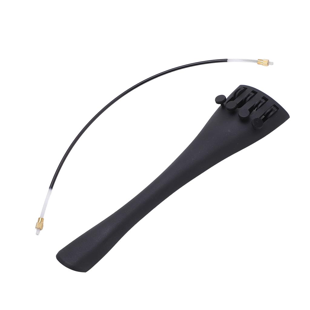 44 Cello Tailpiece Carbon Fiber 4 Tuners String Board with Fine Tuning Nylon Tail Gut Parts