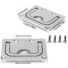 316 Stainless Steel Marine Hardware Square Shape Flush Lift Handle  RV Hardware