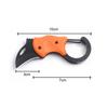 Mini Cutter Sharp Blade Drop-resistant Foldable Anti-rust Stainless Steel Backpack Hanging Mini Cutter