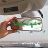 4Pcs Rearview Mirror Decal Set Hello Beautiful Letters Self Affirmations Reflective Pink Vinyl Car Stickers for Women