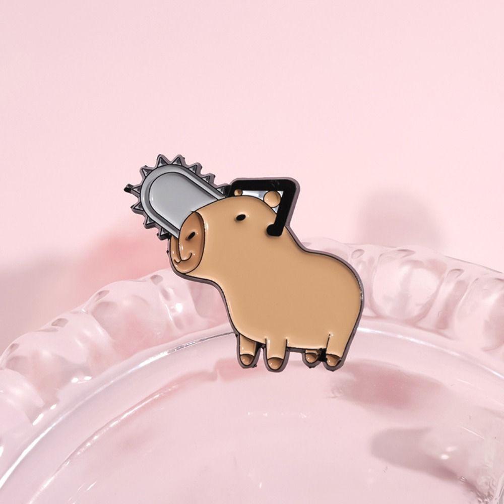 Turtle Capybara Brooch Cute Animals Pins Lightweight Cartoon Enamel Pins  Girl