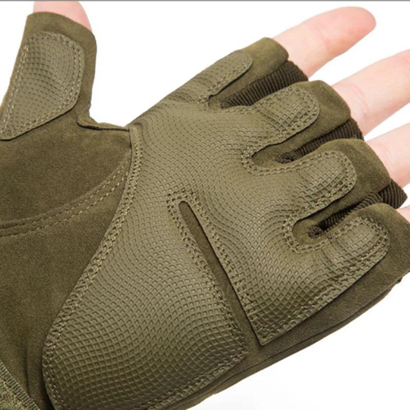 Tactical Gloves Half Finger Paintball Gym Sports Hunting Anti-Skid Men Bicycle Full Finger Gloves Protective Gear