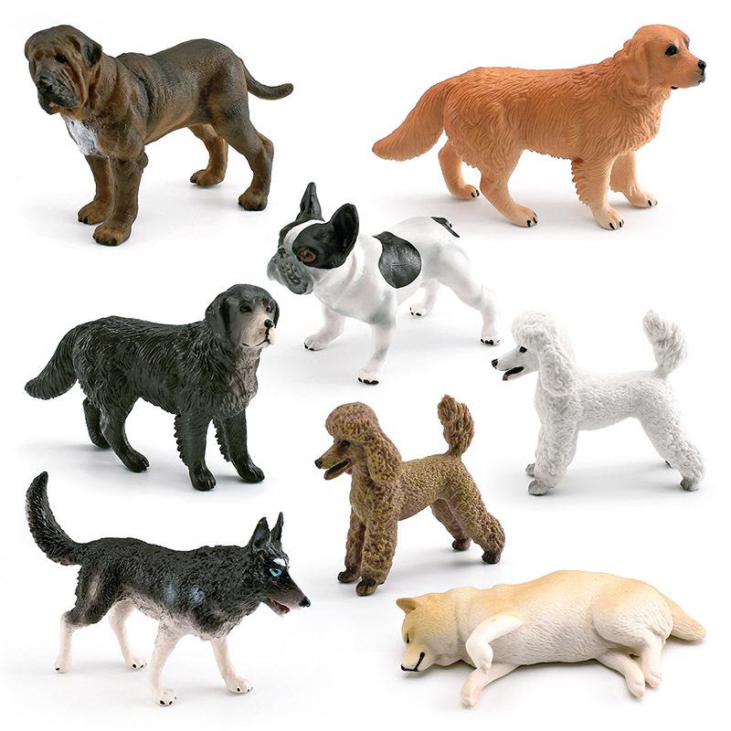 Simulated Animal 8 Pet Dog Toys Golden Retriever Labrador Husky Shiba Bullfighting White Poodle