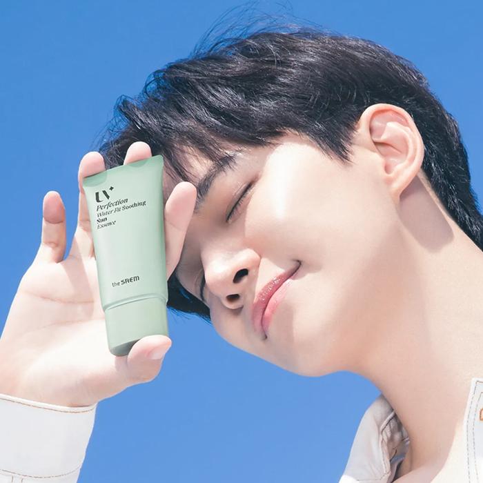 The Saem Успокаивающая солнцезащитная эссенция UV Perfection Water Fit (1 + 1) SPF 50+ PA++++ 50 мл*2 шт.