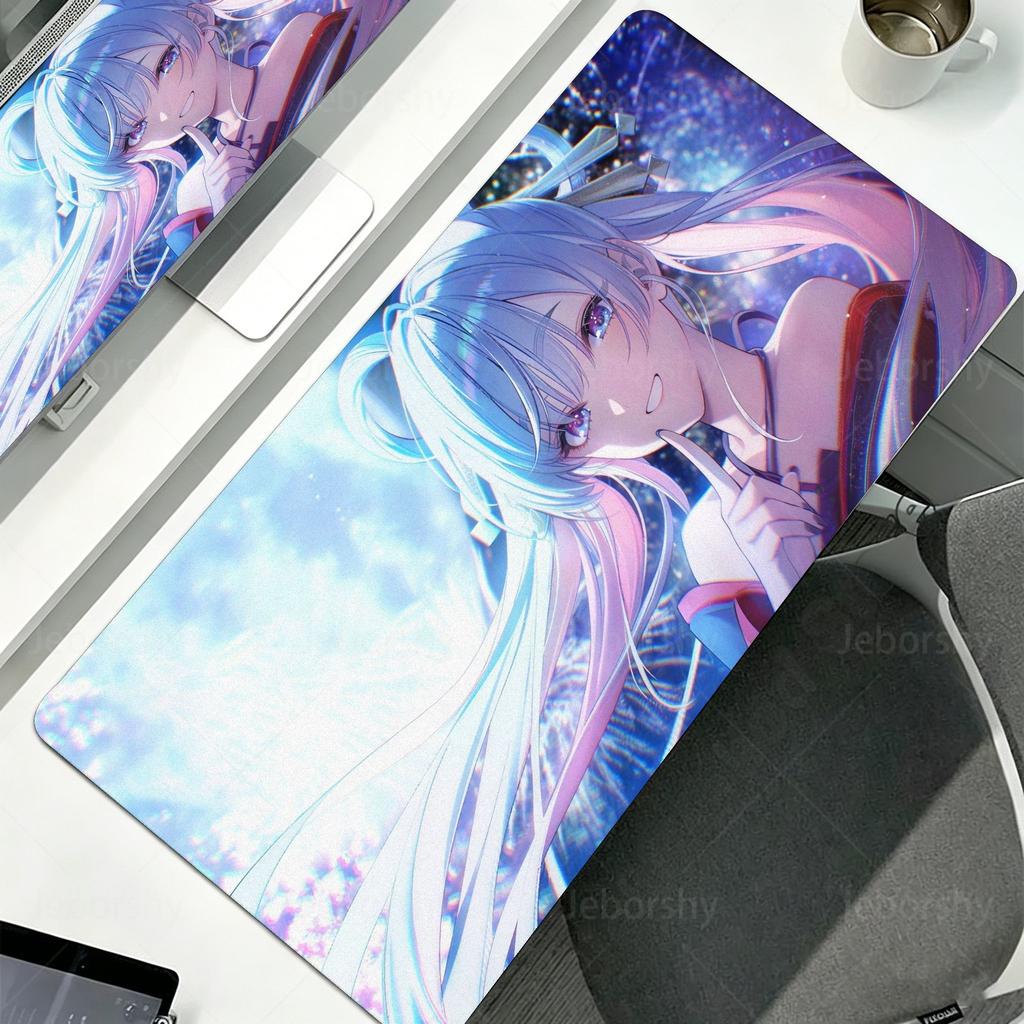 Игровой коврик для мыши Kaguya Космическая принцесса Аниме Большой коврик для компьютерной мыши Офисный ПК Геймерский Нескользящий Резиновый Коврик для клавиатуры и стола