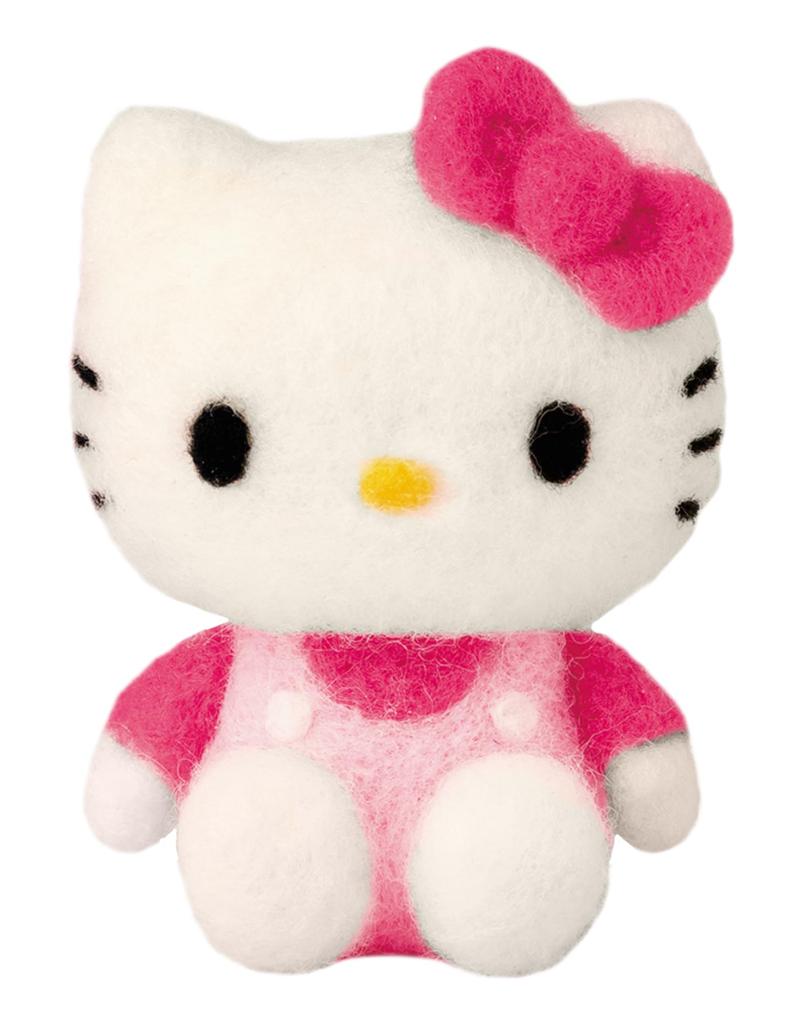 Hamanaka Wool Felting Needle Felted Sanrio Hello Kit, Characters, Kitty, H468-000-110