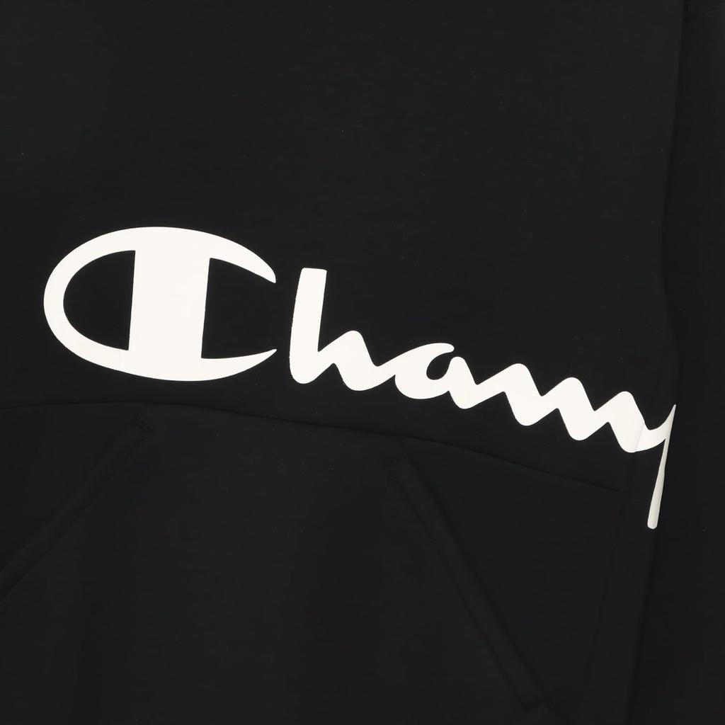 Champion 3LS Hooded Long Graphic Logo WRAP-AIR Techweave® Sweatshirt, Sleeve, Stretch, Warm, Print, C3-AS101-090-L