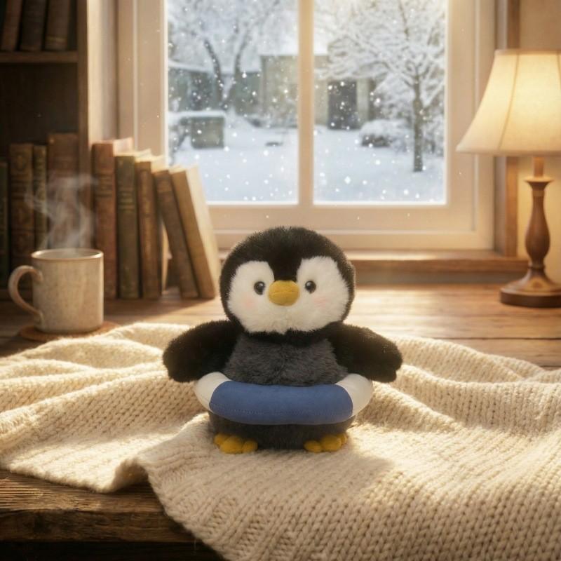 Plush Penguin Toy With Pp Cotton Filling For Kids Gift And Collectible Decor