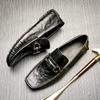 Bo Wei Мужская обувь Дышащая кожаная обувь Мужская обувь для вождения из натуральной кожи Doudou Shoes One Foot Business British Loafers Men