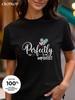 Creative Text Printing Available In Three Colors 100 Pure Cotton Roundneck Shortsleeved Tshirt Unisexs Tshirt Top