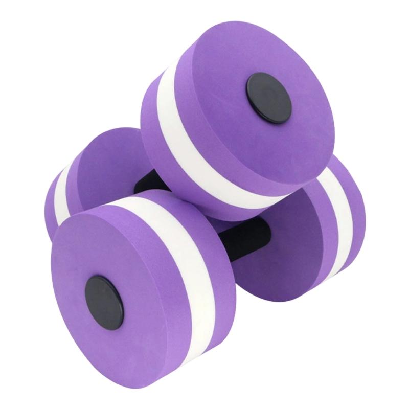 2Pcs Highly Density EVA Foam Dumbbell Aquatic Exercise Dumbells Fitness Barbells Water Fitness Exercises Equipment