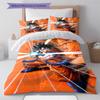 Dragon Ball Pattern Bedding Quilt Set Quilt Cover Pillowcase Home Birthday Gift(1 * duvet cover + 2 * pillowcase, without core)