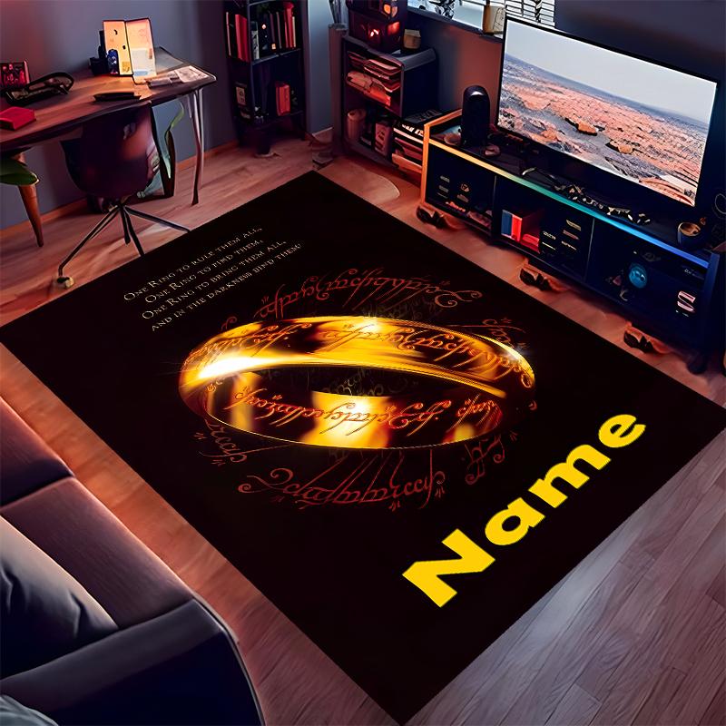 Custom personalization The Fellowship of the Ring Print Area Rug - Soft, Washable Non-Slip Indoor Mat,Living Room,Home&Office Decorative Rug
