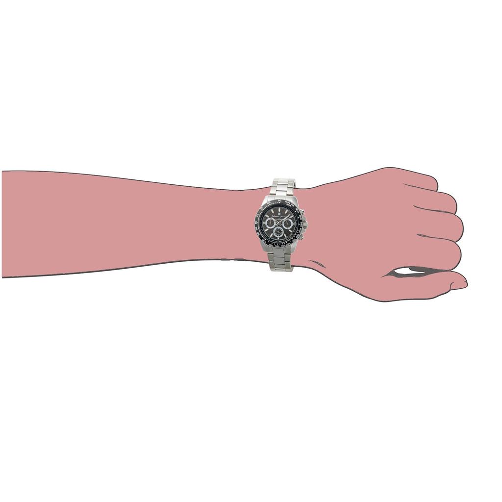 Salvatore Marra Radio Solar Watch Business Analog Quartz Waterproof with Cloth SSBK [Salvatore Marra] Men's (Silver Black)