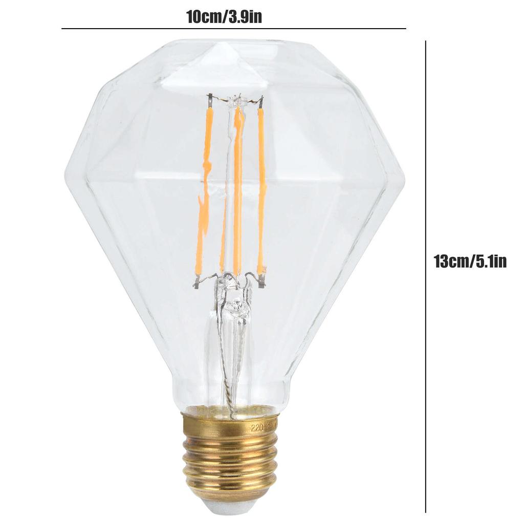 Светодиодная лампа E27 4 Вт винтажная декоративная лампа накаливания для люстры настенный светильник 220 В теплый свет