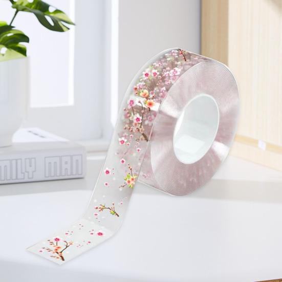 Водонепроницаемая прозрачная клейкая лента с цветочным принтом, отрезная лента для герметизации углов, швов, гибкая лента-герметик для углов
