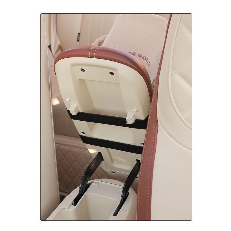 Plush Bear Shape Automotive Tissue Dispenser and Trash Can With Shake Proof Mounting and Leakproof Inner Container