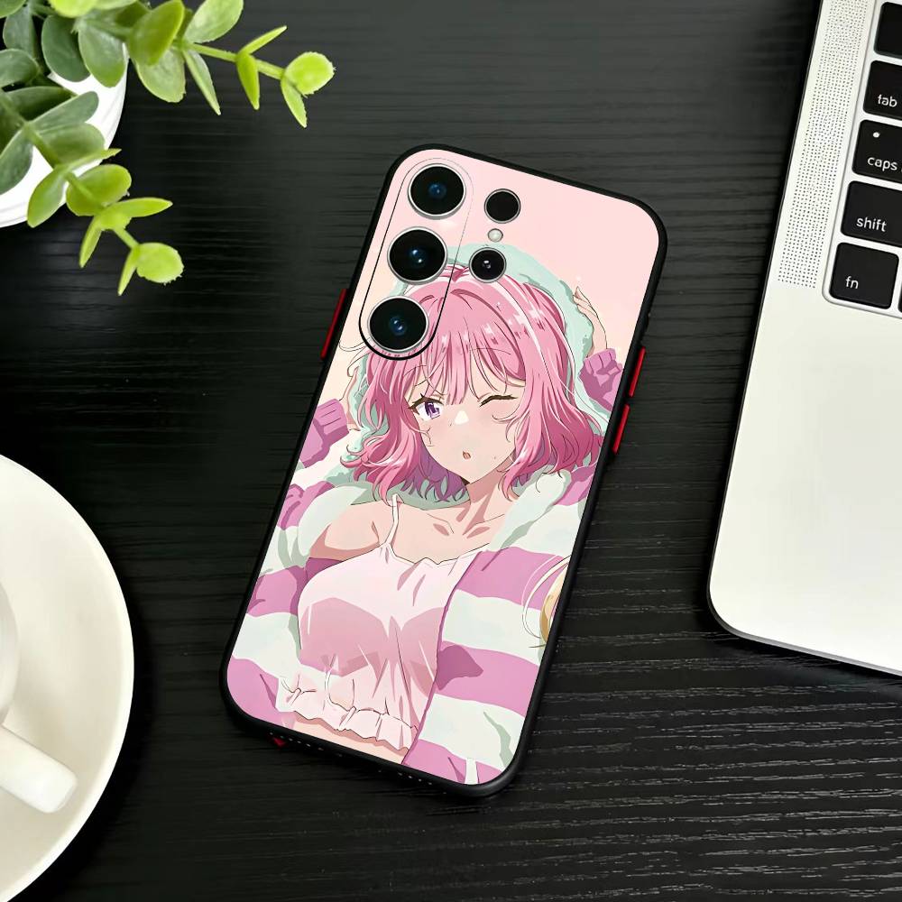 Чехол для телефона с аниме D-Watanare для Samsung S26, S25, S24, S23, S22, S21, S20, Ultra, Plus, FE Черный мягкий чехол