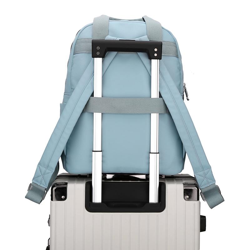 Fashionable Soft Leather Large-capacity Travel Backpack Dual-purpose Single-shoulder Schoolbag