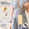 Adjustable Mobile Phone Anti-lost Rope 8mm Thick Long Chain Neck Straps Phone Strap  Travel Use
