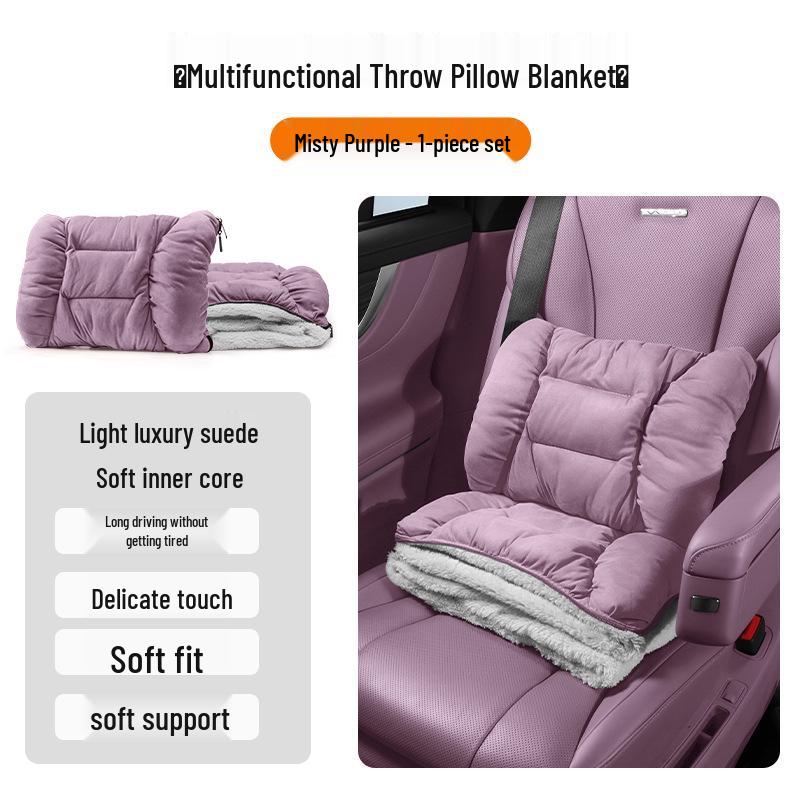 Zeekr 7X/009/007/007GT/MIX Plush Headrest Lumbar Pillow Blanket Combo