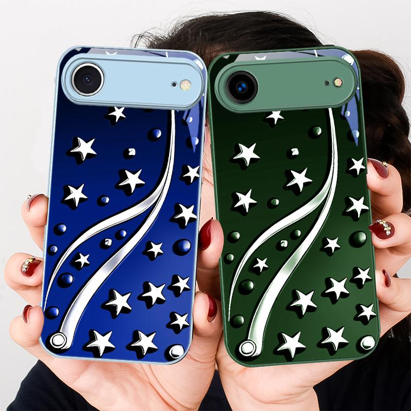 Глубокая ночь со звездами Для iPhone 17 Air 16 E 15 14 13 Plus 12 mini 17 Pro Max 11Pro XR Xs X 7 8 11 Закаленное Стекло Чехол для Телефона