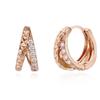 CRANNE 14K Cut Cubic One-Touch Earrings (Gold Filled) C24EGF160