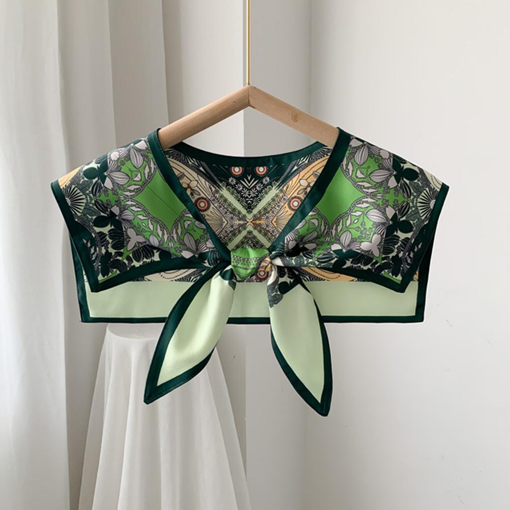 Clothes Decoration For Women Printed Silk Shawls Shoulders Scarf Korean Style Scarves Shawl Wraps Female Neckerchief