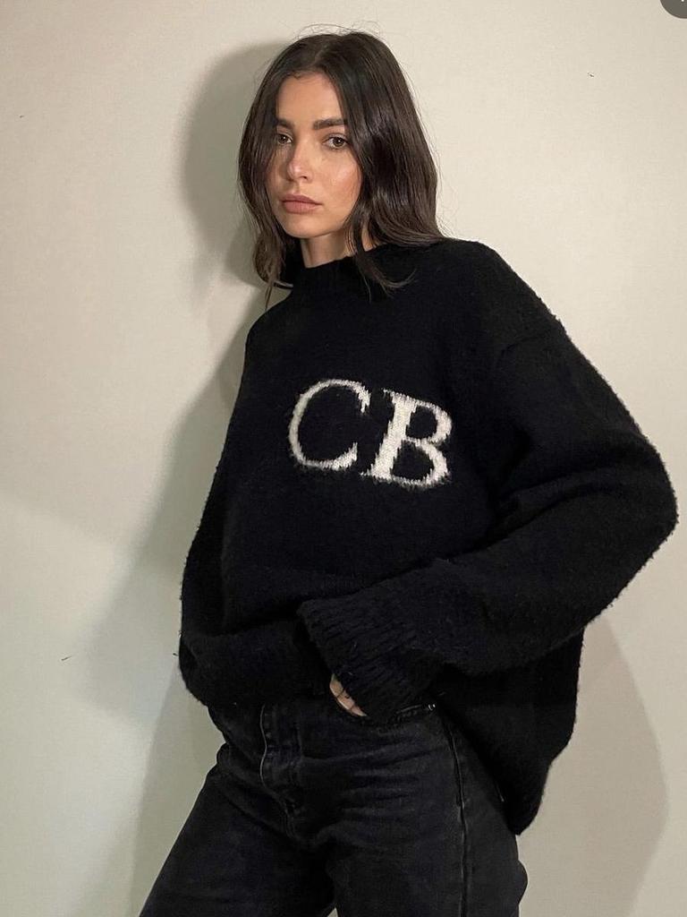 Высококачественный унисекс свитер Cole Buxton CB с жаккардовыми буквами, свободный, с круглым вырезом