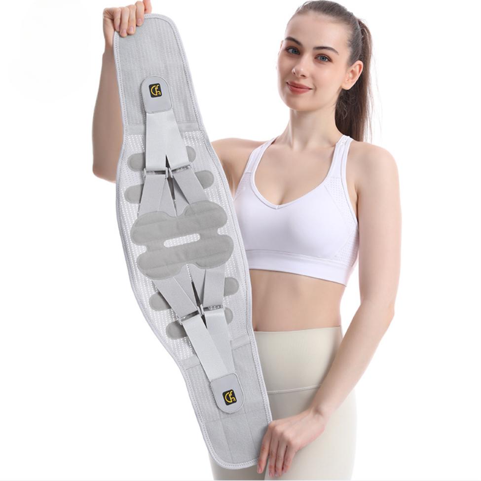 Эргономичный поясничный бандаж для спины с регулируемыми лямками для мужчин и женщин