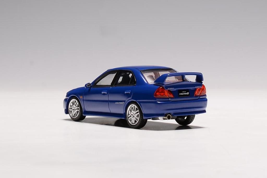 MOTORHELIX Mitsubishi Lancer Evolution IV ICELLE BLUE Готовое изделие M64002 1/64