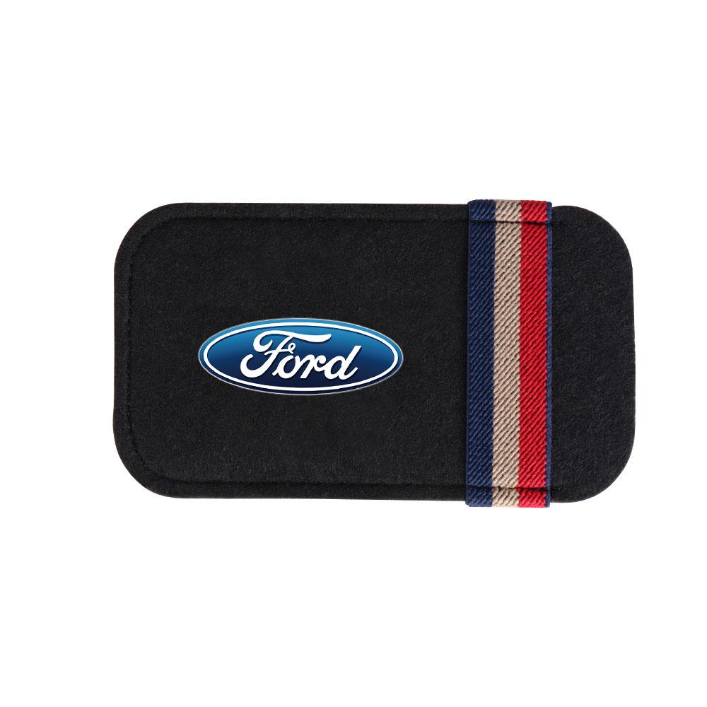 Car Sun Visor Glasses Holder Storage Clip Case For Ford Focus Fiesta Mustang Mondeo Kuga Ranger Fusion Shelby Smax j103 Ghia ST Edge