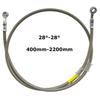 28°-28° 400mm-2200mm Stainless Steel Braided PTFE Hydraulic Brake Hose DOT Approved 10mm Banjo Brake Oil Line For Yamaha Suzuki Fuel System