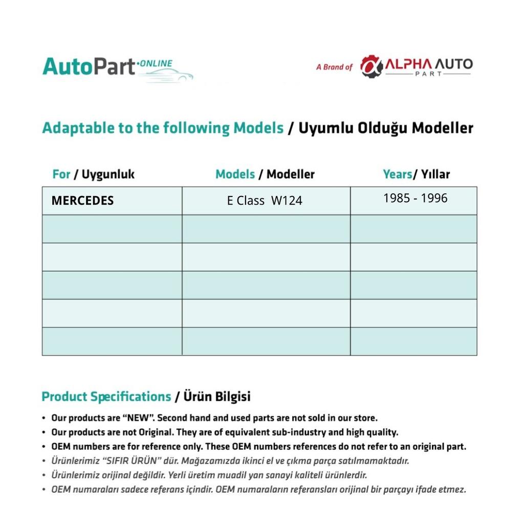 Ремкомплект для Mercedes E Class W124 - 6 шт.