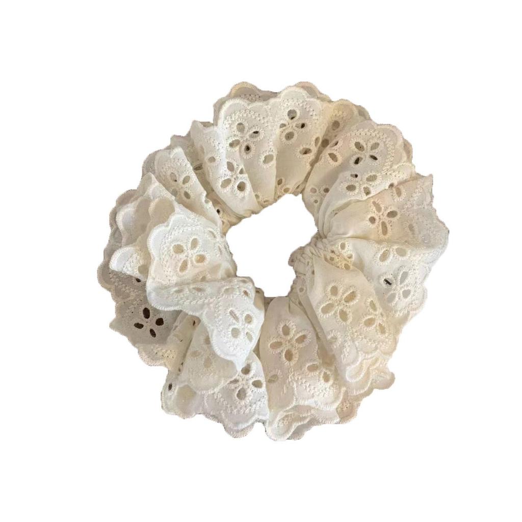 Кружевная повязка для волос Mori Толстая кишка Головная веревка Французская ретро-веревка для волос для девочек Завязанная резинка для волос