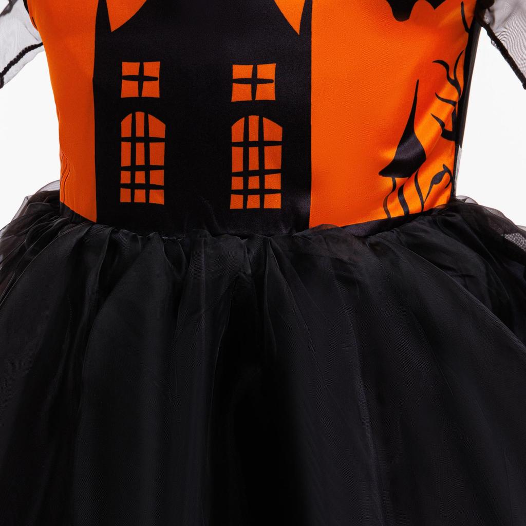 Хэллоуинское бальное платье, костюм ведьмы для косплея