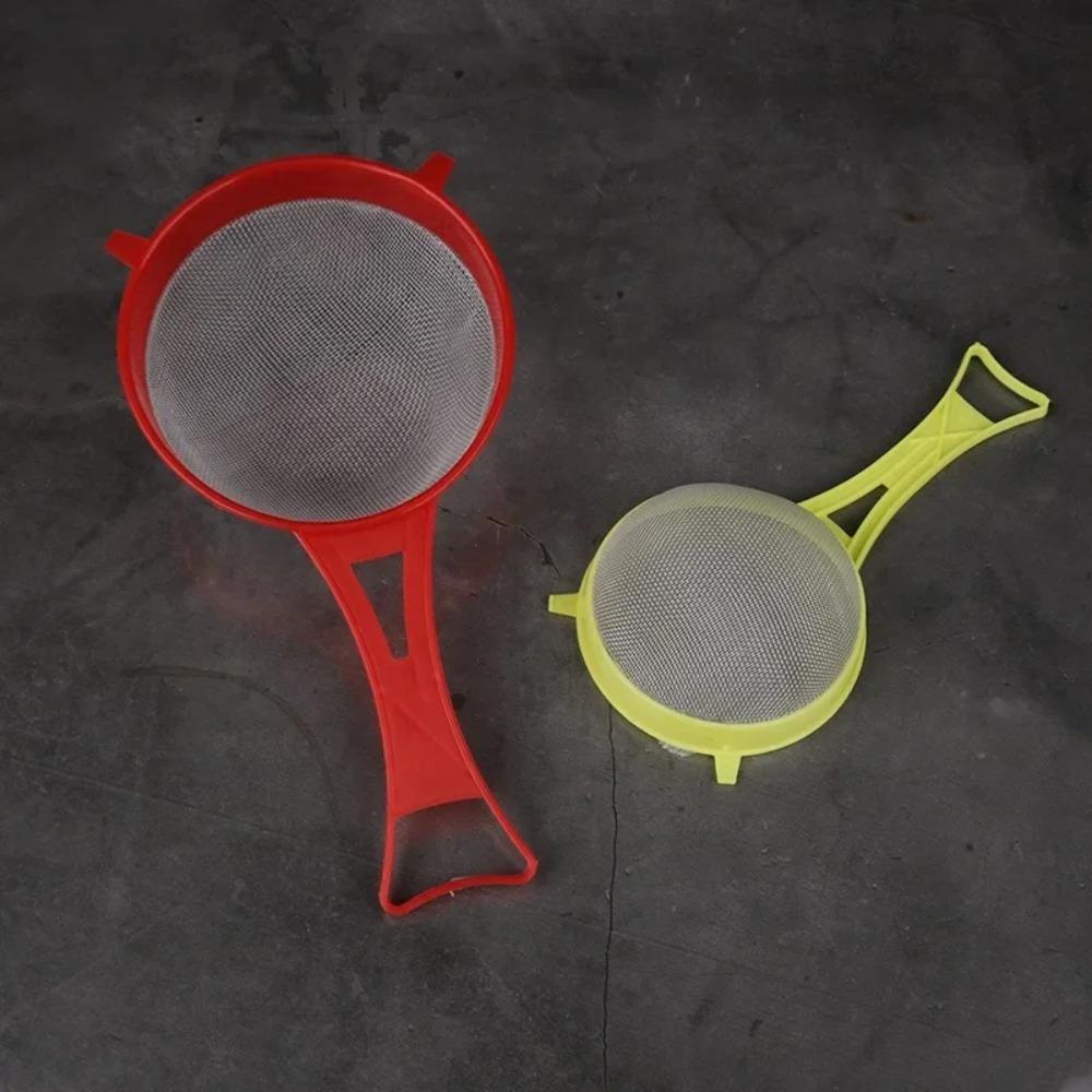 4Pcs/Set Plastic Scoop Strainer Fine Mesh Colander Baking Tool Flour Sieve Icing Sugar