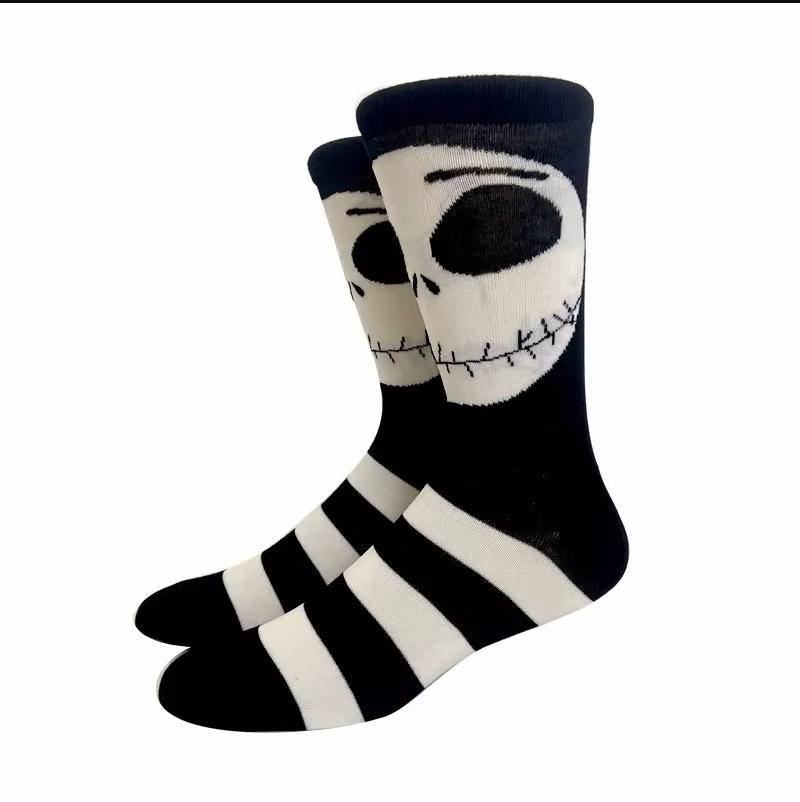 Новые Хэллоуин Женские Носки Харадзюку Забавные Носки Скелет Инопланетянин Мужские Носки Носки Тыква Носки Монстр Носки До Колена Носки Аниме