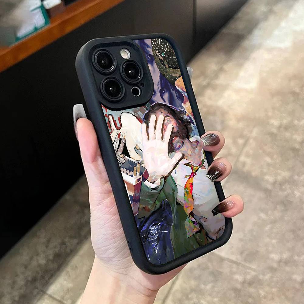 D-Disco E-Elysium Phone Case For iPhone 17,16,15,14,13,12,11,Pro,Max,Plus,X,XS,SE4,E,Mini Black Thickened border Case