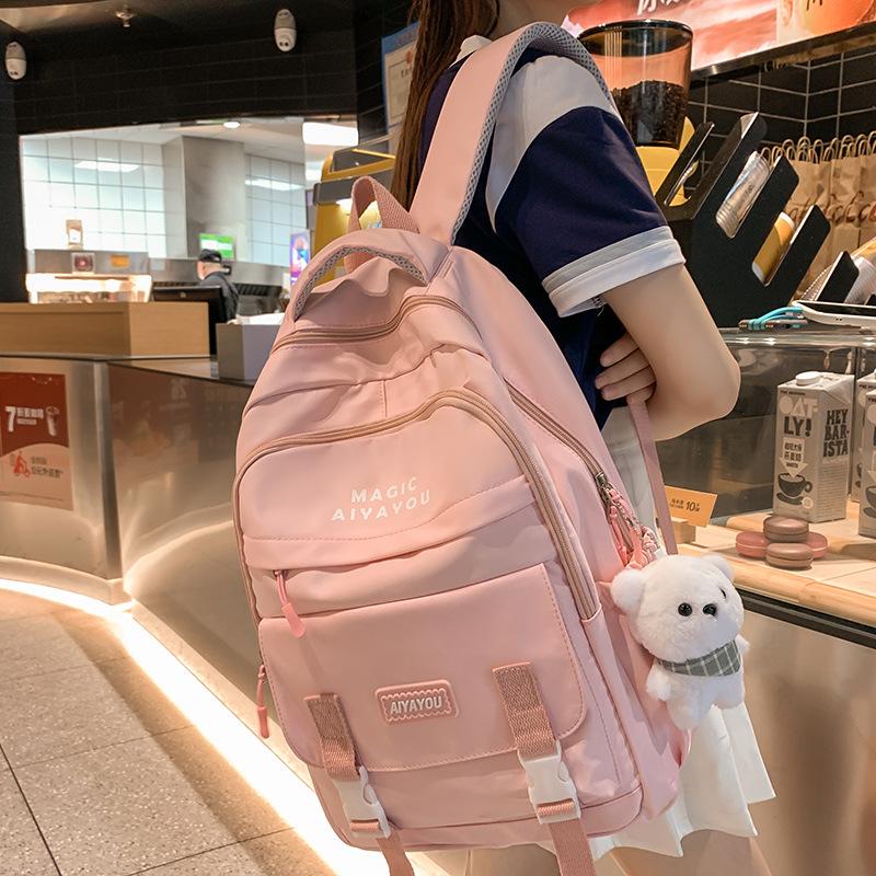 Школьный рюкзак Ученики начальной школы Ученики средней школы Ученики старшей школы Студенты колледжа Модный рюкзак для девочек высокой ценности