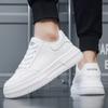 Fashion White Men Casual Shoes Outdoor Breathable Lightweight Running Shoes Platform Comfortable Sport Sneakers  Tennis Shoes