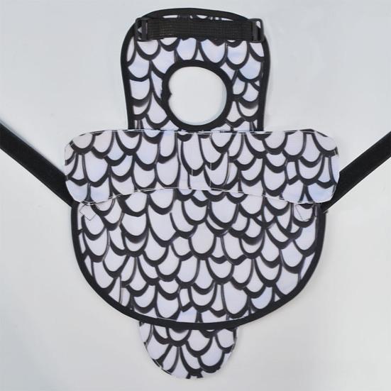 Chicken Saddle for Hens Printed Chicken Aprons with Adjustable Strap Chicken Vest Jacket Clothes for Poultry Back Feather Protection