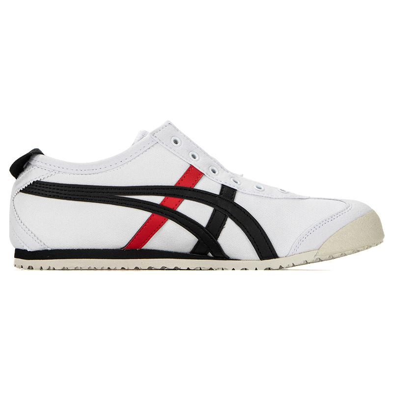 Onitsuka Tiger Unisex Mexico 66 Slip‑On White Grey Canvas Sneakers 1183A360-117